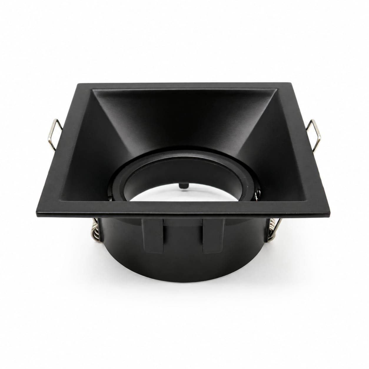 SPOT ENCASTRÉ CARRÉ ORIENTABLE GU10 NOIR